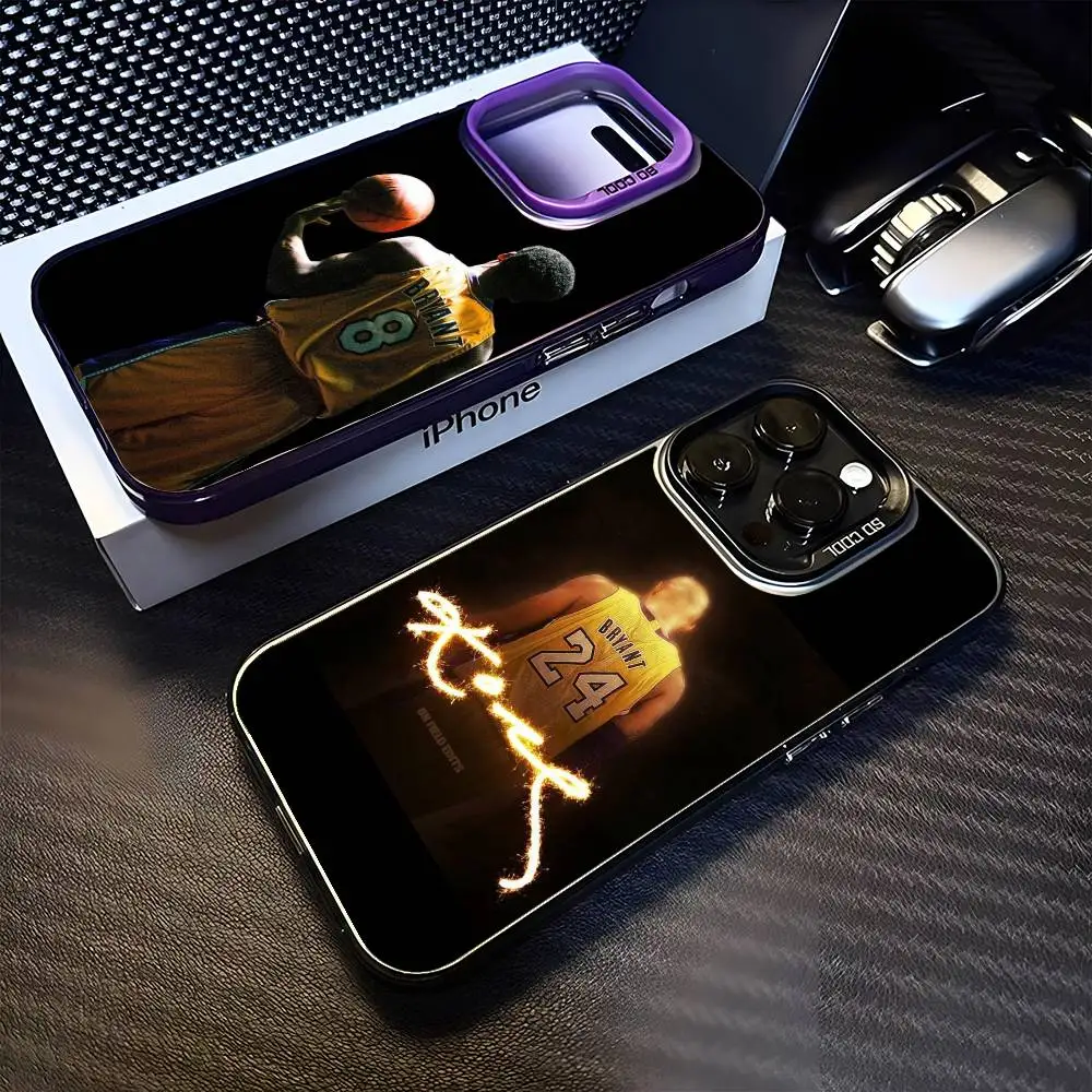 

Basketball Kobe Bryant 8 24 Phone Case For iPhone 16,15,14,13,12,11,Mini,Pro,MAX Purple Matte Shockproof Cover