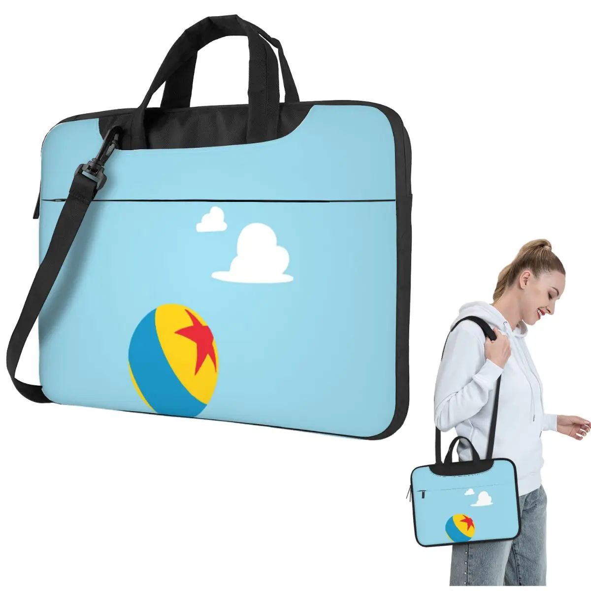 

Сумка для ноутбука Cloud And Ball через плечо, сумка для компьютера 13, 14, 15,6 дюймов, чехол для ноутбука Macbook Pro