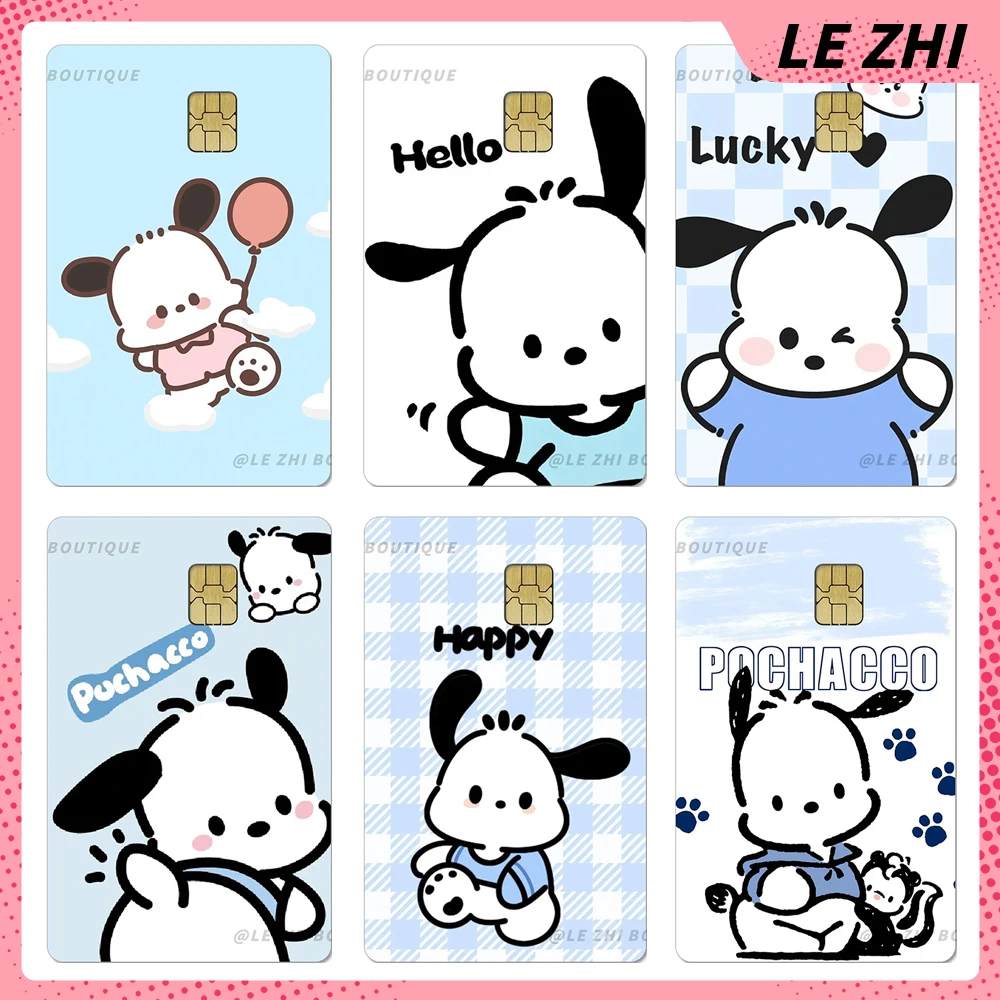 

Creative Cartoon Diy Credit Debit Card Party Sticker Decoration Anime Pochacco Shining Rainbow Star Waterproof Film Skin Sticker
