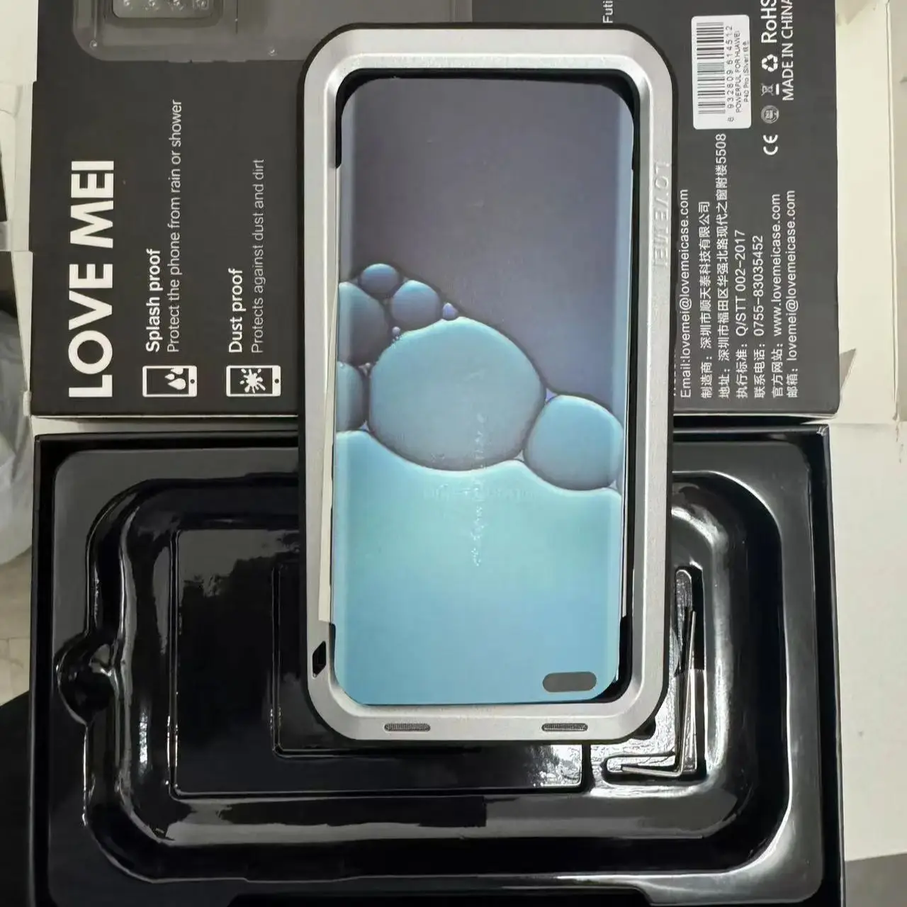 

Love Mei Metal Tempered Glass Full Protective Cover For Lg V60 V30 Case Heavy Duty Armor Shockproof Waterproof Case