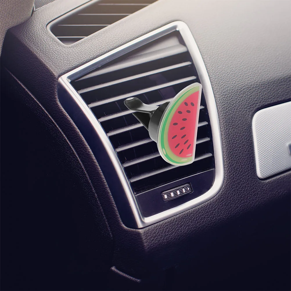 

2pcs Vent Watermelon Air Freshener Decorations Clip Car Interior Decors Long Lasting Fragrance Car Accessories
