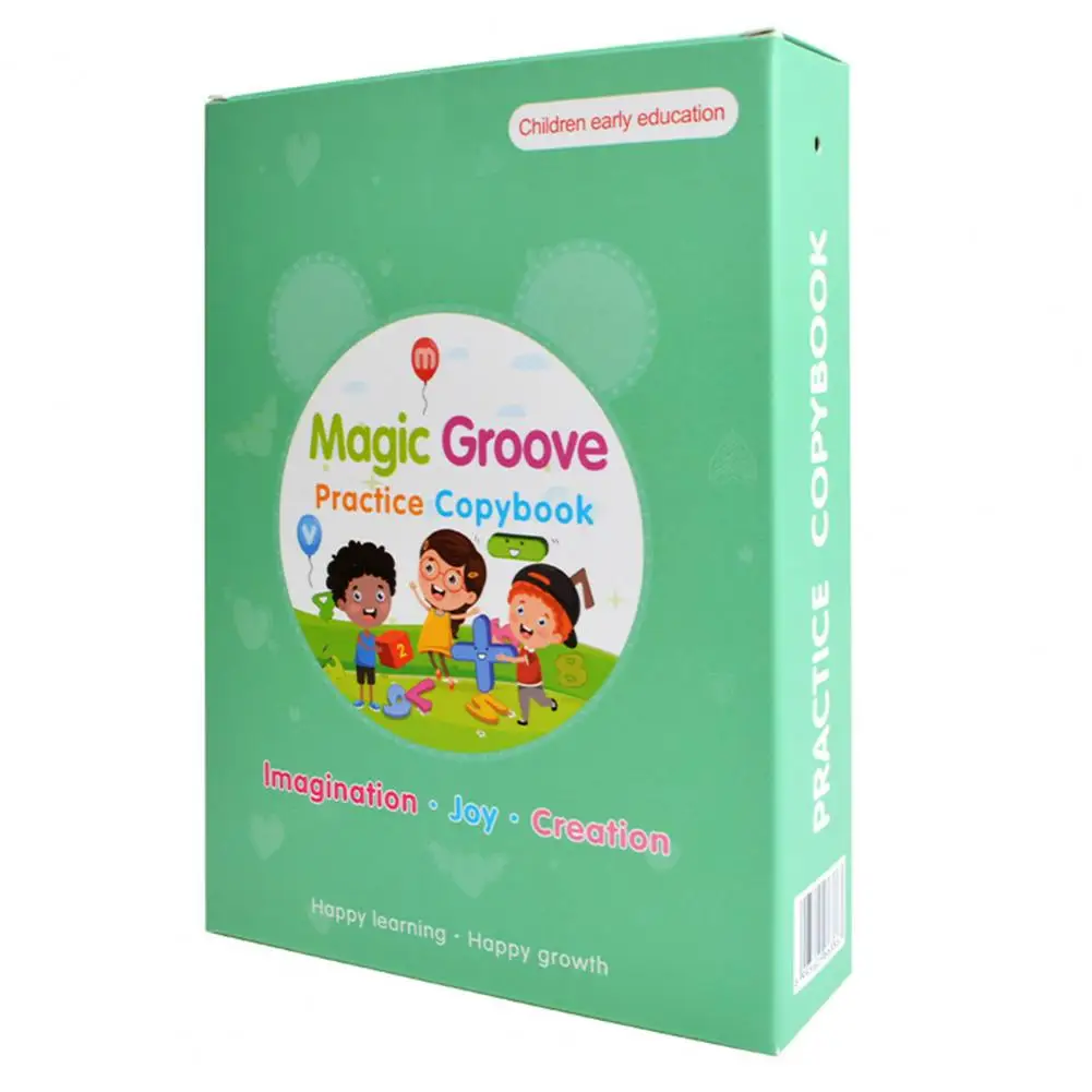 学校のための厚い書道紙、強化子供の手書きスキル、再利用可能な溝付きコピーブックセット、学校のアート