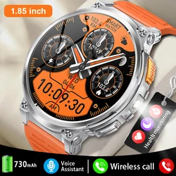 LIGE Smart Watch Men LED Flashlight Bluetooth Call Sport Fitness Health Heart Rate Monitor 730mAh Large Battery Smartwatch 2024