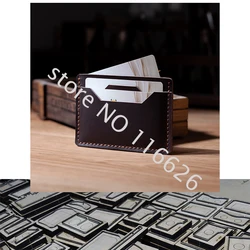 DIY leather craft cardholder cutting dies knife mold hollowed punch tool blade 105x70mm