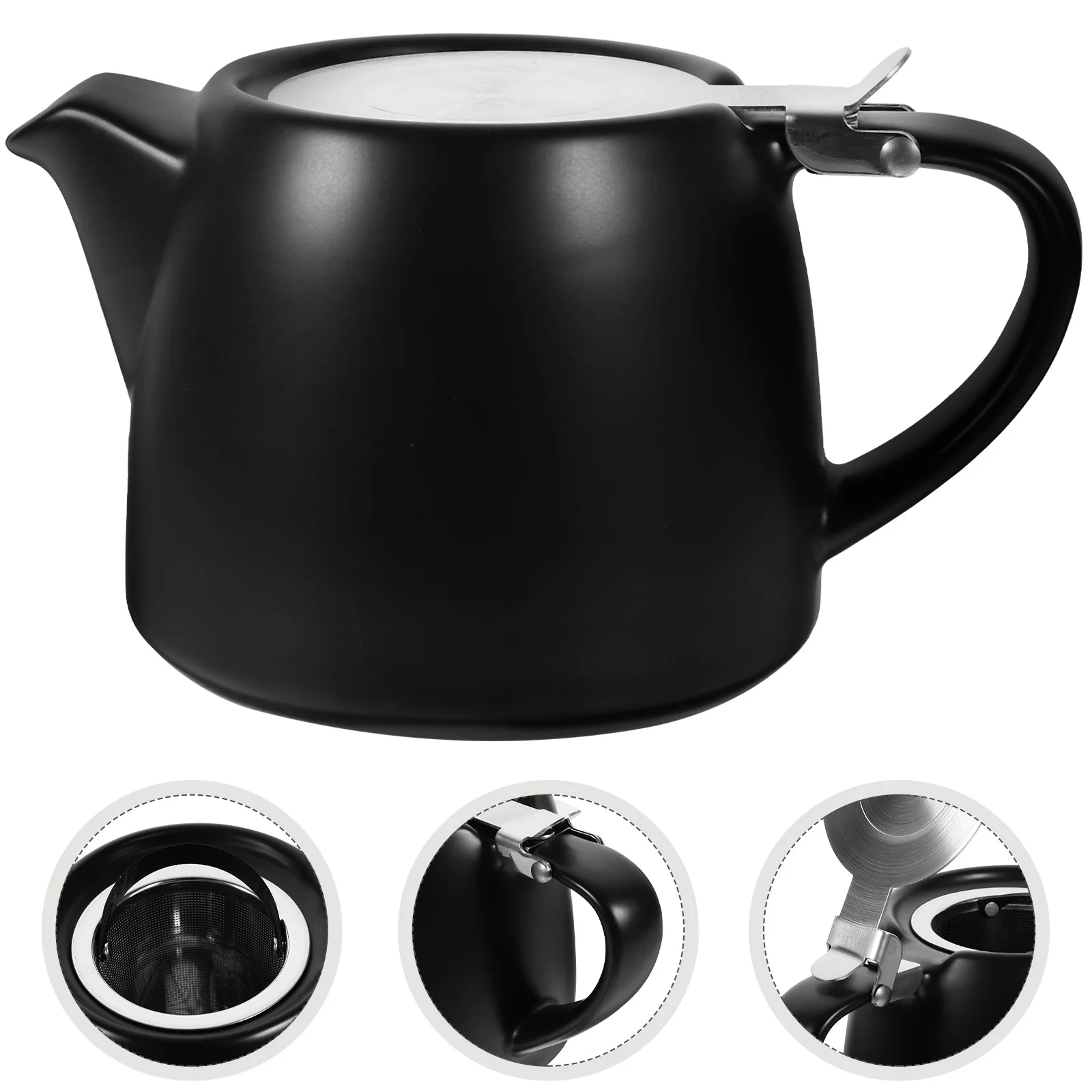 

Ceramic Tea Pot Infuser Heat Resistant Teapot Kettle for Home Office Travel Tea Making Set Teapot Ceramic Teaware