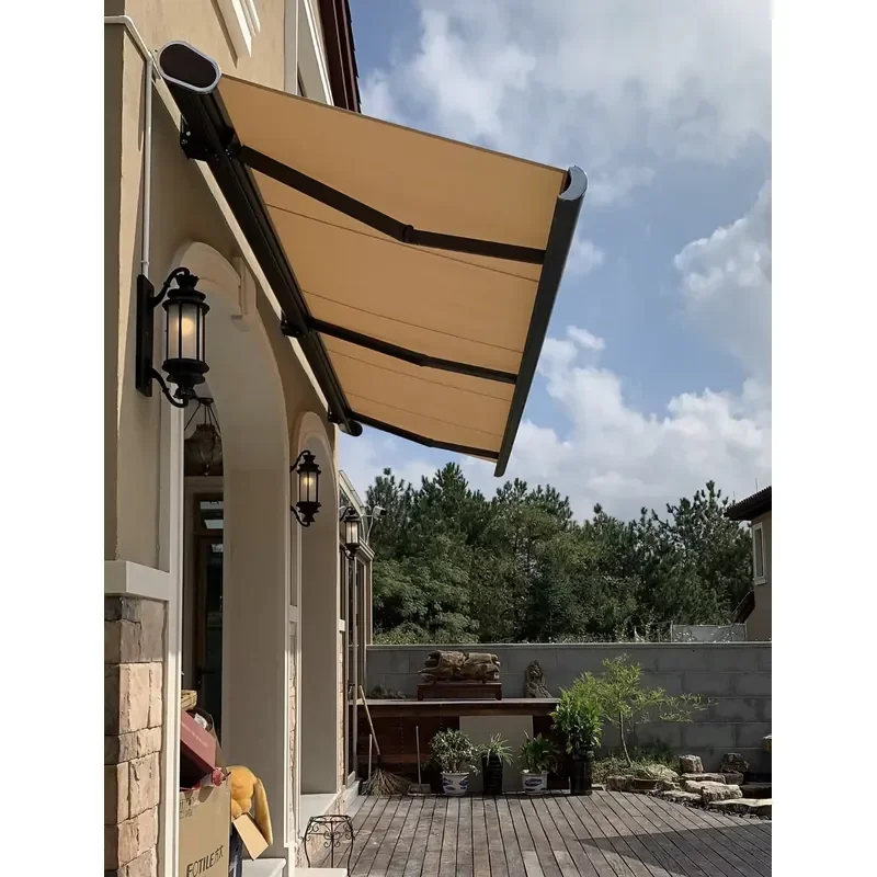 Hot Sale 2024 Home Garden Aluminum Motorized Electric Awning Beach Shade Canopy Window Waterproof Retractable Patio Awning
