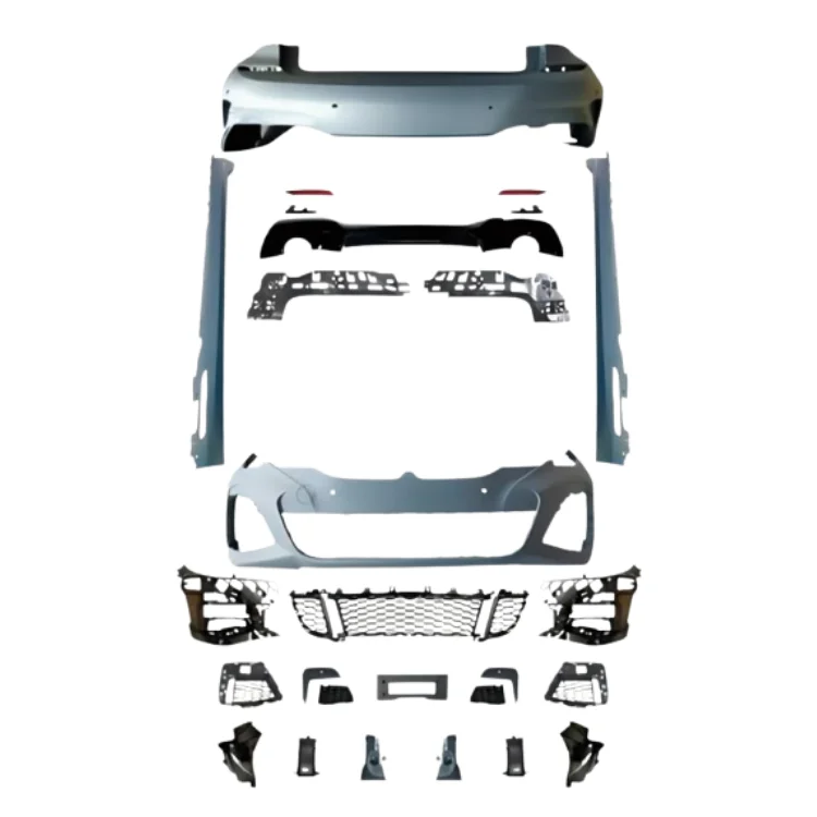 Car Body Panel Body Kit for 3 Series G20 2020-2022 Front Bumper Assembly Rear Bumper Side Skirt Plug and Play 100% Fitment