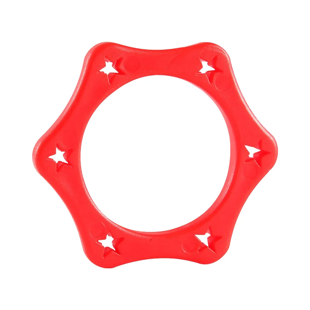 

16Pcs Anti Microphone Ring Drop Bump Protection Hexagonal Design Ktv Dance Ball Interview Accessory Orange Red