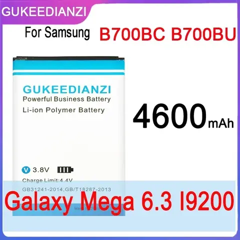 Bateria Mobile Phone Batteries 4600mAh For Samsung Galaxy Mega 6.3 GT I9200 I9208 I9205 I9202 Portable Cell Phone Battery
