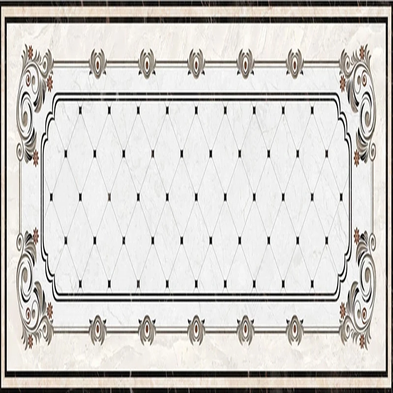 

3D Marble Geometric Floor Wall Sticker PVC Self-Adhesive Waterproof Mural Wallpaper for Living Room Corridor Tile Decoration