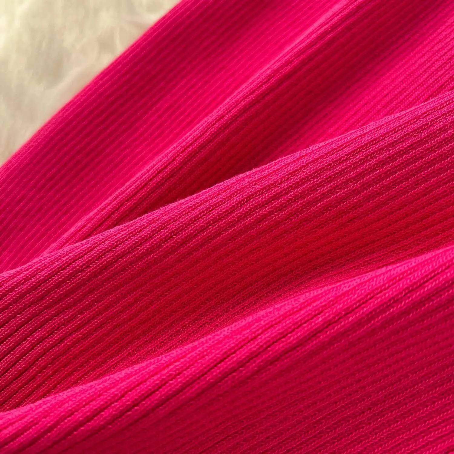 シックでエレガントなソリッドニットスプライススリム長袖ペンシルドレスフェアリー秋のベスティドス女性用パーティー