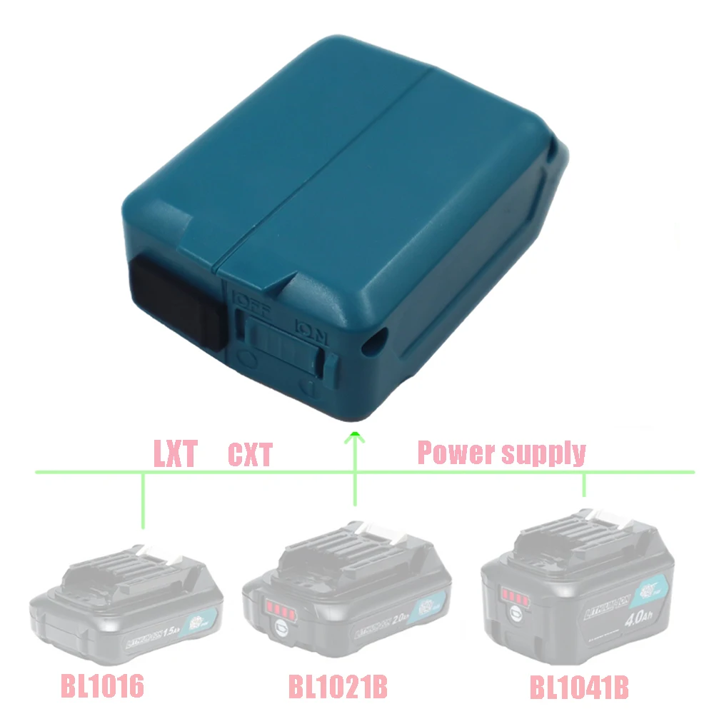 BL1021 Adapter komponent SKD konwerter dla Makita 12V 10.8V bateria litowa urządzenie USB telefon komórkowy zasilacz BL1041 BL1016