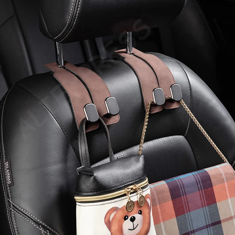 

Dual Phone Hook, Car Seat Headrest Hanger-Universal Vehicle Storage Organizer