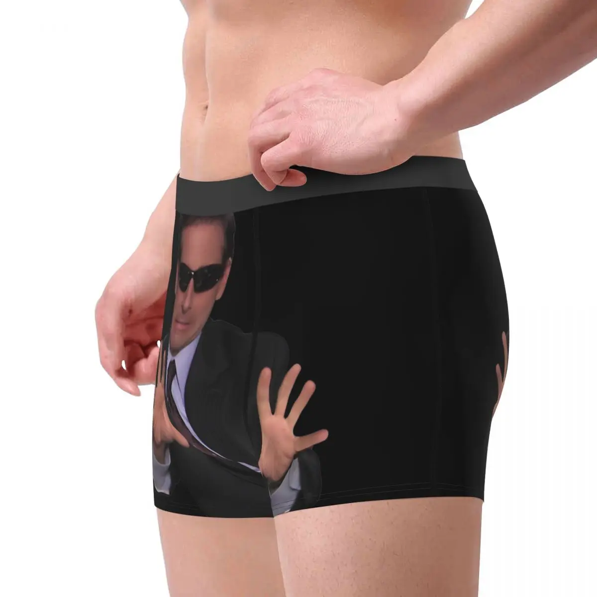 Men's Boxer Shorts Panties Blind Guy McSqueezy Michael The Office Breathable Underwear Male Sexy S-XXL Underpants