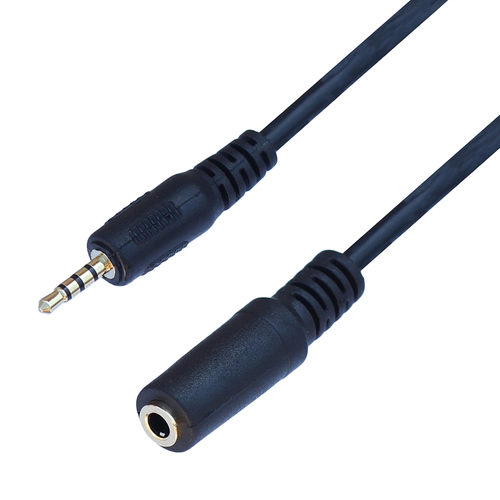 4-biegunowy stereofoniczny przewód męski 2.5mm do 3.5mm żeńskie gniazdo męski do żeński adapter Audio