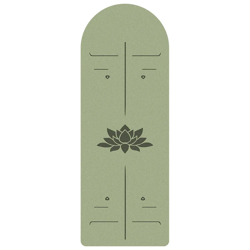 Frosted rubber yoga mat, non-slip thickened and odorless, semi-circular yoga mat