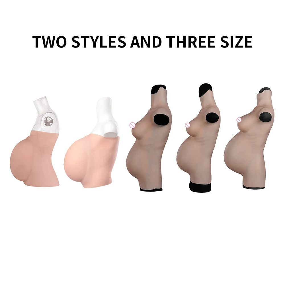 8th Silicone Pregnant Belly 9 Months Artificial Fake Pregnant Belly Costume Lifelike Skin for Actor Performance Maternity