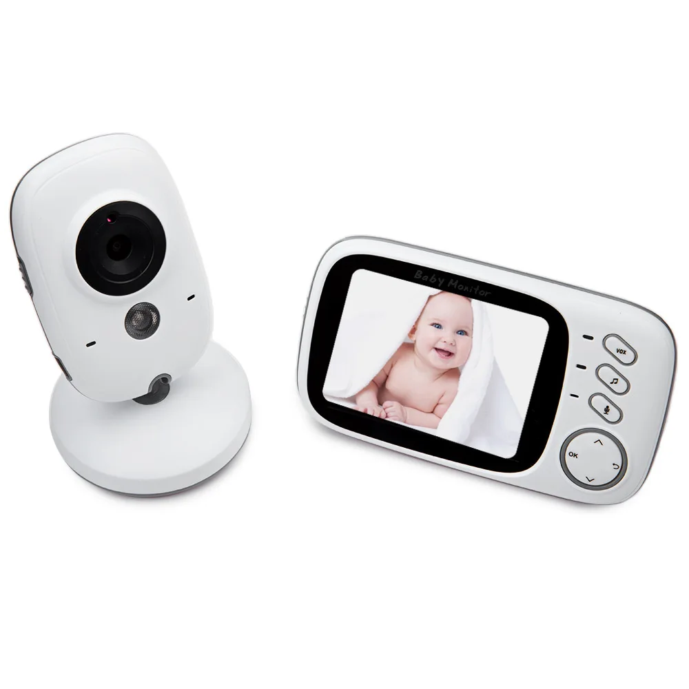 baby m onito r 2.4GHz 3.2 inch LCD Display Wireless babyfoon 2 Way Audio Nanny Babysitter Baby Sleep