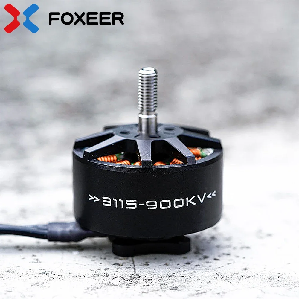 

FOXEER Black Hornet 3115 900KV бесщеточный двигатель 4-6S LIPO для радиоуправляемого FPV фристайла 8 дюймов 9 дюймов 10 дюймов длинный радиус дрона DIY части