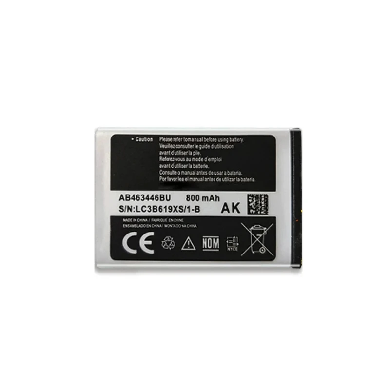 لسامسونج GT-C3010 C3011 C3520 E1080 E1150 E1272 SGH-E250 E900 M620 X160 X200 X210 AB463446BU البطارية