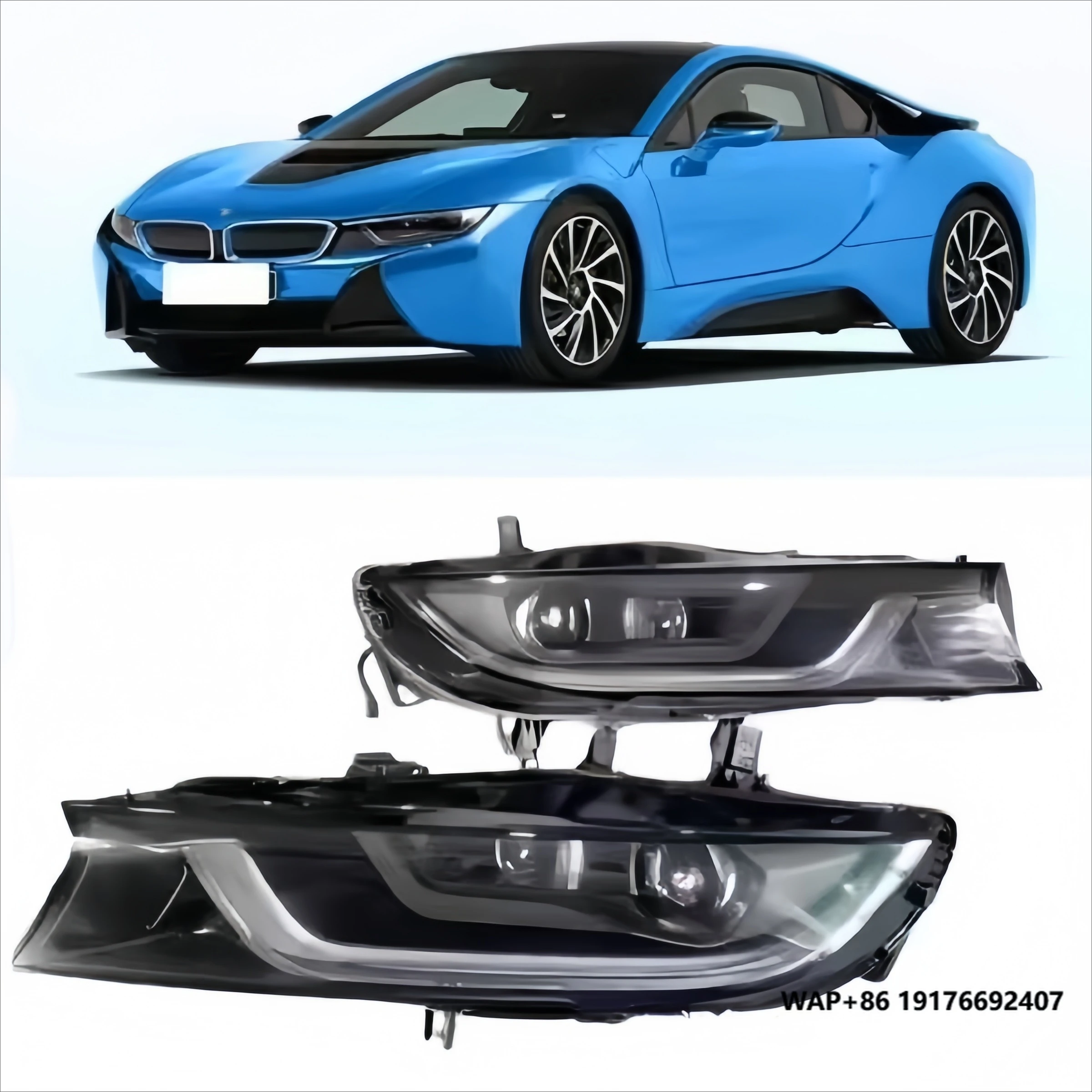 

High Quality Pure Vehicle For i8 LED Headlamp US Version ‘Laser CSP Chip 12V White Light New Condition