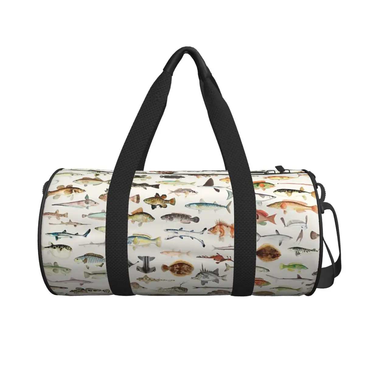 

Fish Chart Large Duffle Gym Bag Waterproof Duffle Travel Bags Handbags Fitness bag