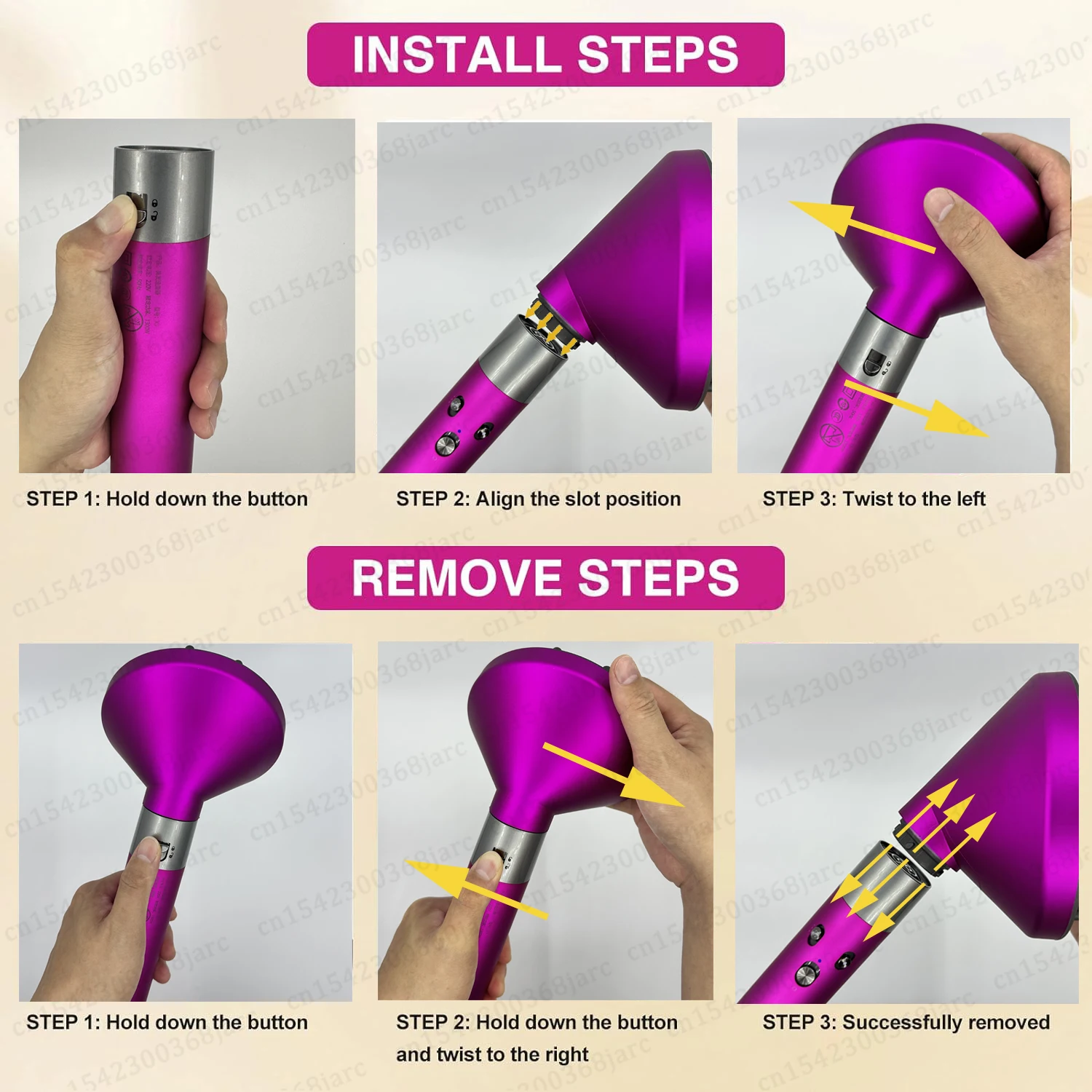 Hair Styler Nozzle Auto Curling For Dyson Airwrap HS01 HS05 Sencicimen X9 Hair Dryer Accessories Multi Hair Curler Cylinder Comb image 5