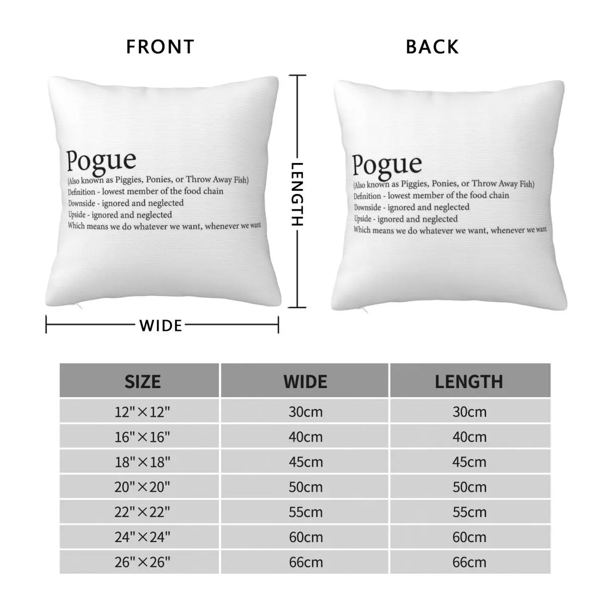 Pogue Outer Banks Defintion Square Pillowcase Polyester Linen Velvet Creative Zip Decorative Throw Pillow Case Room Cushion Case