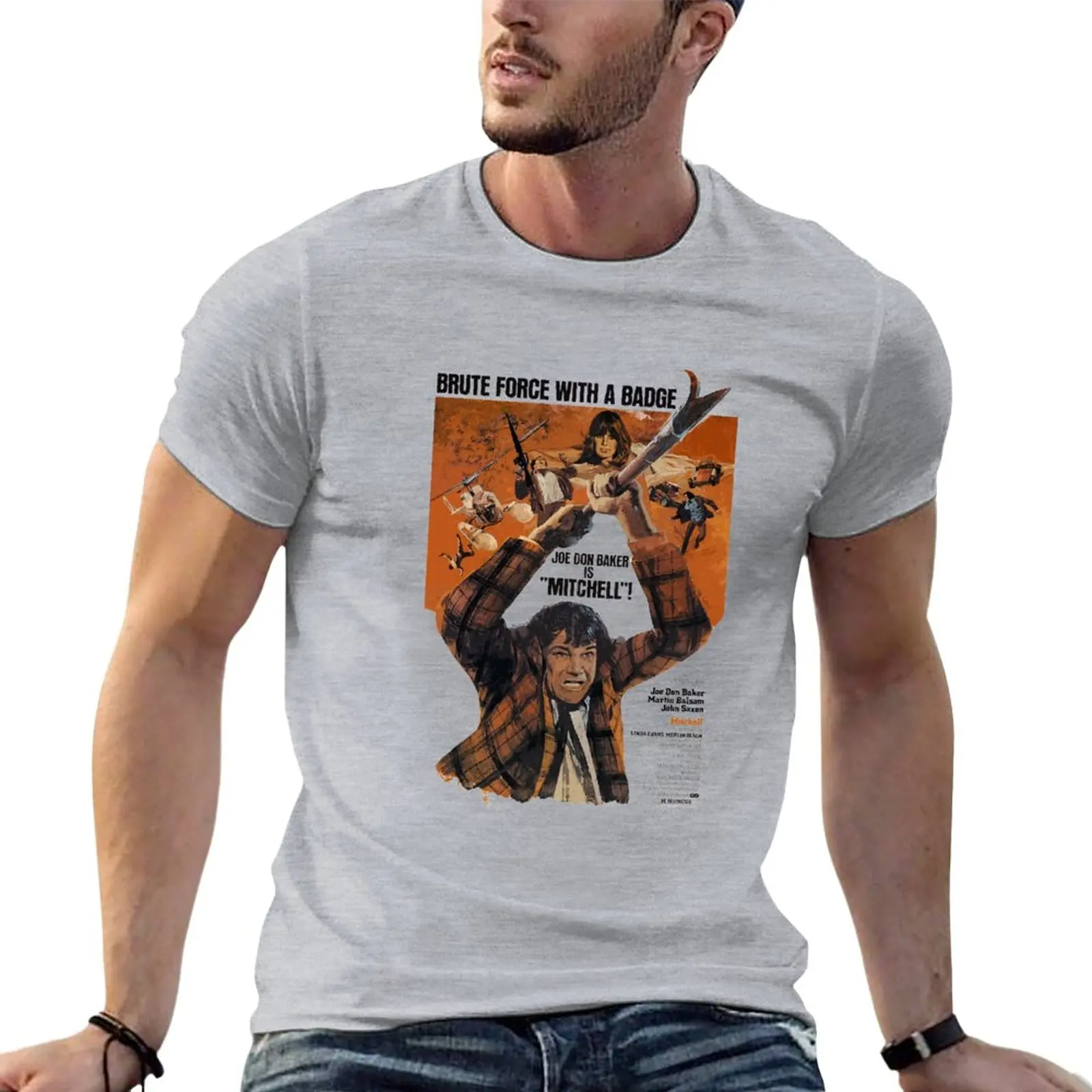 New Mitchell! T-Shirt Short sleeve tee graphic t shirts mens t shirt