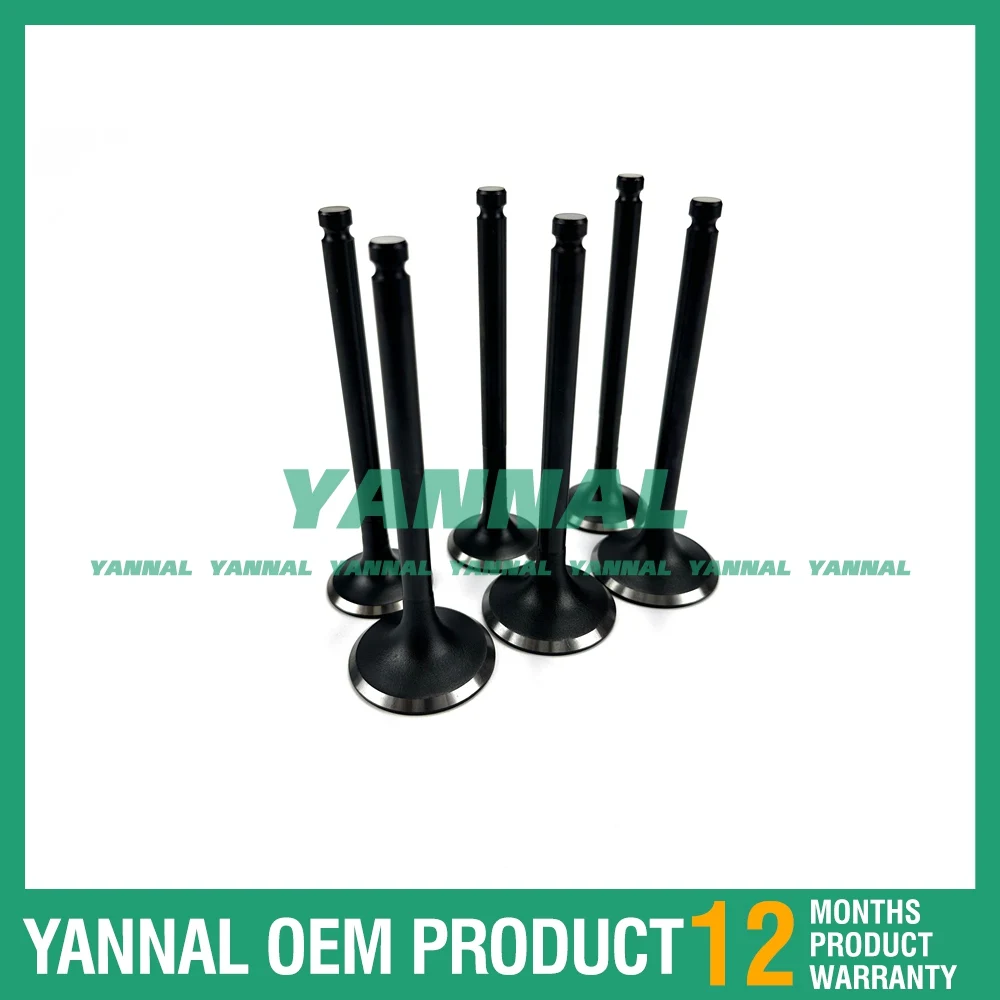 3KR1 Engine Valve Set For ISUZU 3KR1 3KR1-EA14 Engine For Sumitomo S90 S90FX Excavator Intake Valves & Exhaust Valves