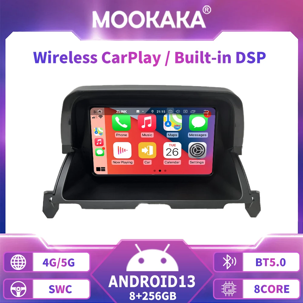 

8 дюймов для Dodge Journey 2009-2011 сенсорный автомобильный экран Android 13 навигация Apple Carplay автомобильный радиоприемник DSP BT мультимедийный плеер 4G WIFI