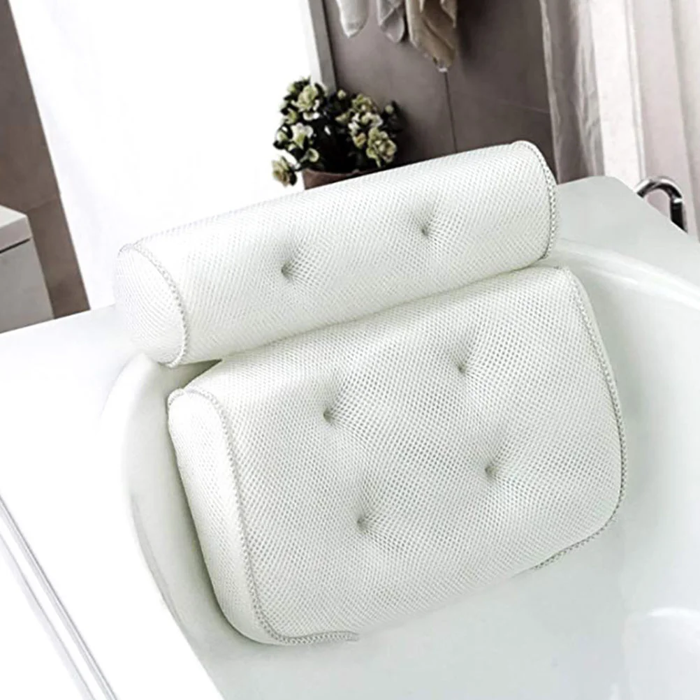 

with Suction Cup Non-slip Bathtub Pillow Kids Pillows Bathroom Supplies