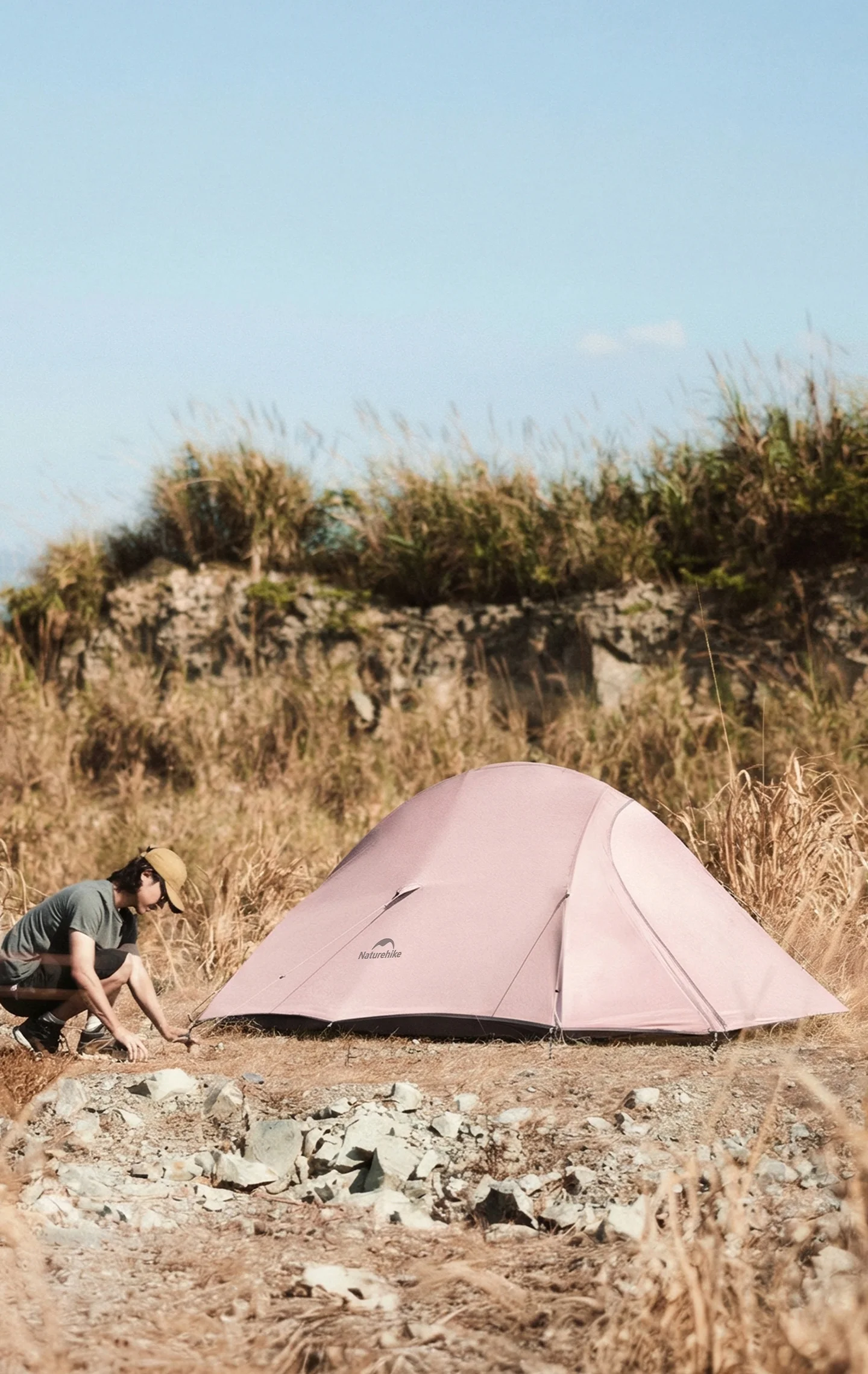 Naturehike 2026 Neues Wanderzelt Wasserdichtes Großes Vorzelt Rosa Zelt Reise 1-2 Personen Ultraleichtes Tragbares Campingzelt – Detail 10