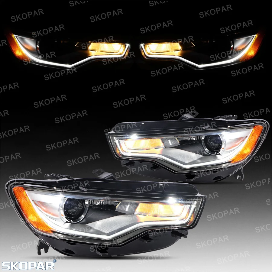 

HID Xenon Headlight For Audi A6 US Version 2012 2013 2014 2015 2016 2017 2018 Car AU2502170 4G0941044E Front Bumper Headlamp DRL