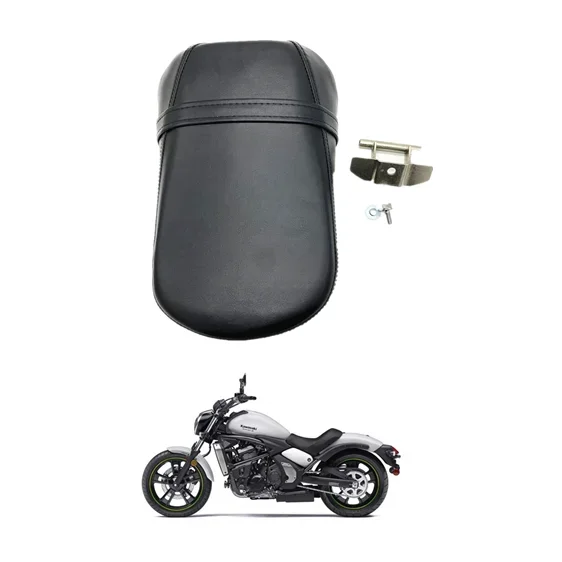 

For Kawasaki Vulcan S VN650 15 16 2017 Leather & Metal Rear Seat Passenger Pillion Rear Seat Cushion VulcanS