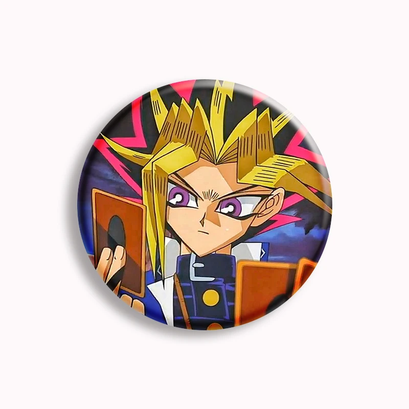 Yu-Gi-Oh Anime Character Soft Button Pin Yami x Yugi Cartoon Brooch Badge Bag Decor Jewelry Fans Collect Kids Gifts