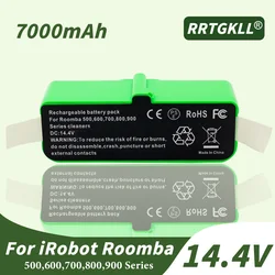 14.4V 7000mAh Battery For iRobot 500 600 700 800 900 series Battery For iRobot Roomba14.4 V 620 650 770 780 580