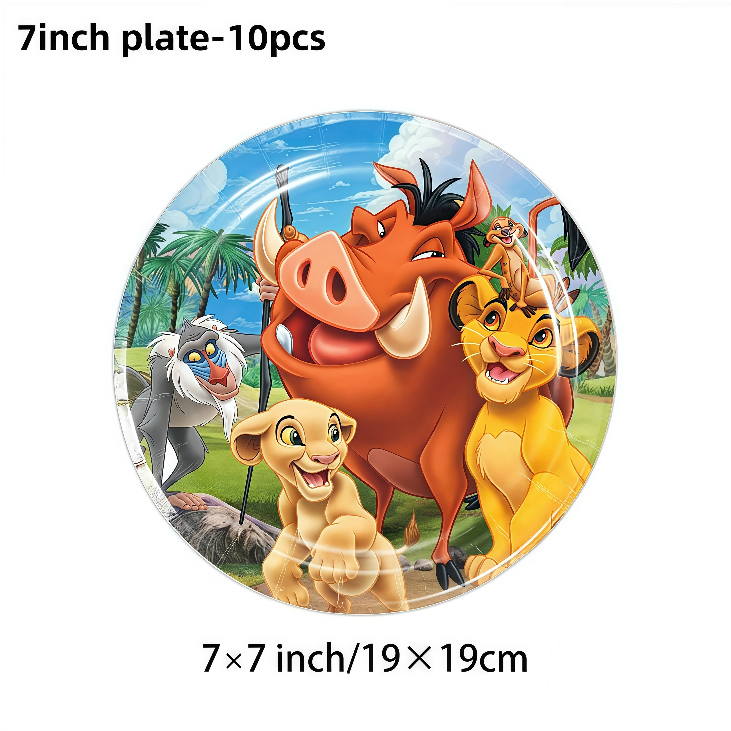 König der Löwen Simba Geburtstagsdekoration Partyzubehör Cartoon-Becher Teller Servietten Tischdecke für Kindergeburtstag Geschenk Babyparty – Detail 28
