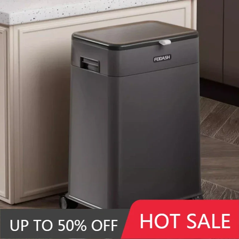 Adjustable Trash Can Luxury Creative Slide Cover Type Simple Modern Trash Storage Box Household Cleaning Accessories Waste Bins