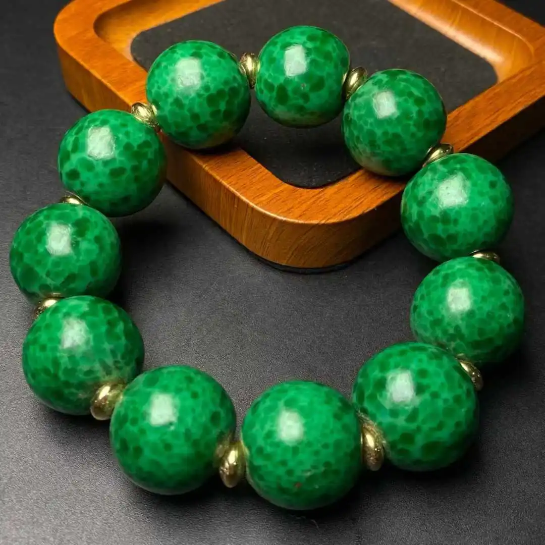 

Браслеты из стекла «лягушачья кожа» 20 мм, из старого материала, для женщин, отличный подарок