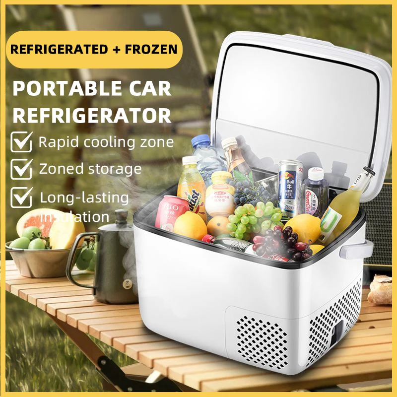 Car Refrigerator Mini Refrigerator 12V 24V 220V Electric Freezer Portable Cooler for Camping