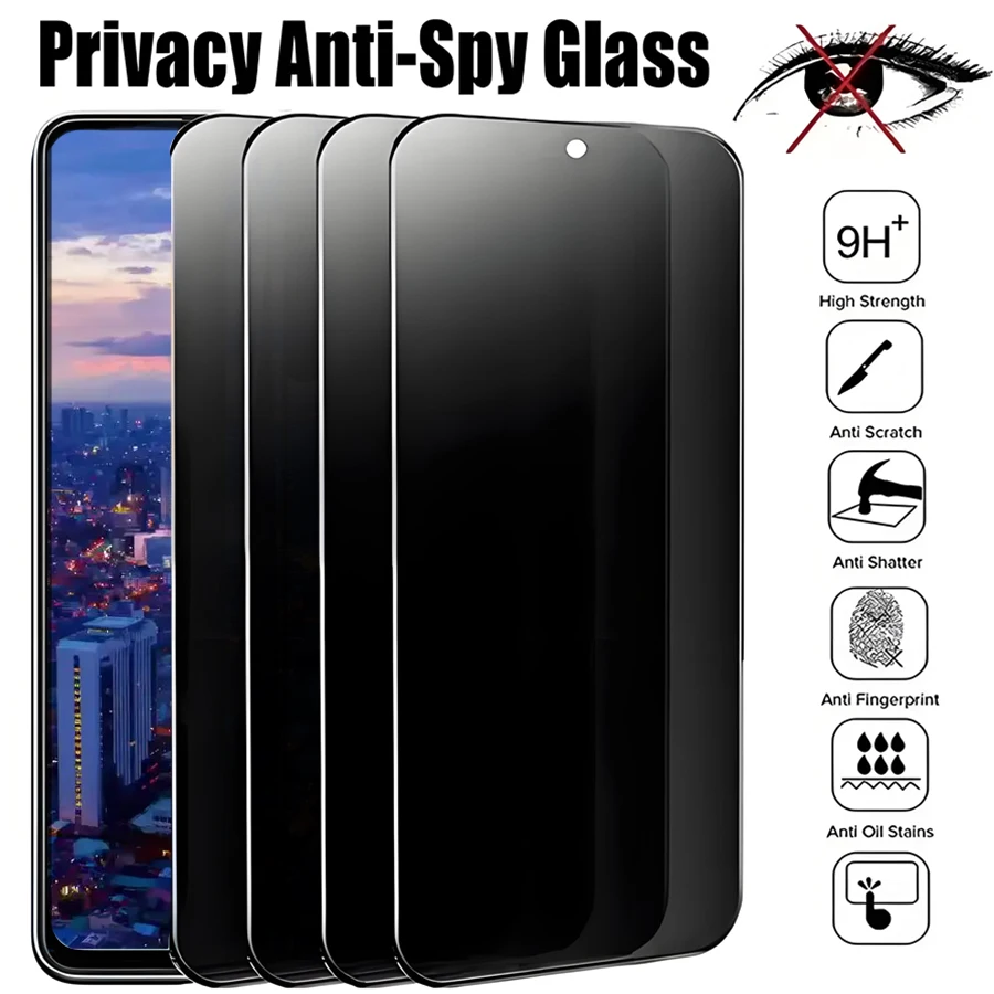 For Infinix Note 10 X693 Tempered Glass Anti-Spy Privacy Screen 9H Hardness Anti-Scratch For Protector Phone Film