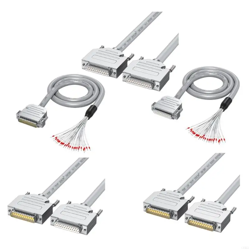 CORA DB25 RS232 Cable Male to Female 25Pin Straight Through Data Transmission Extension Cable For Automation Accessories