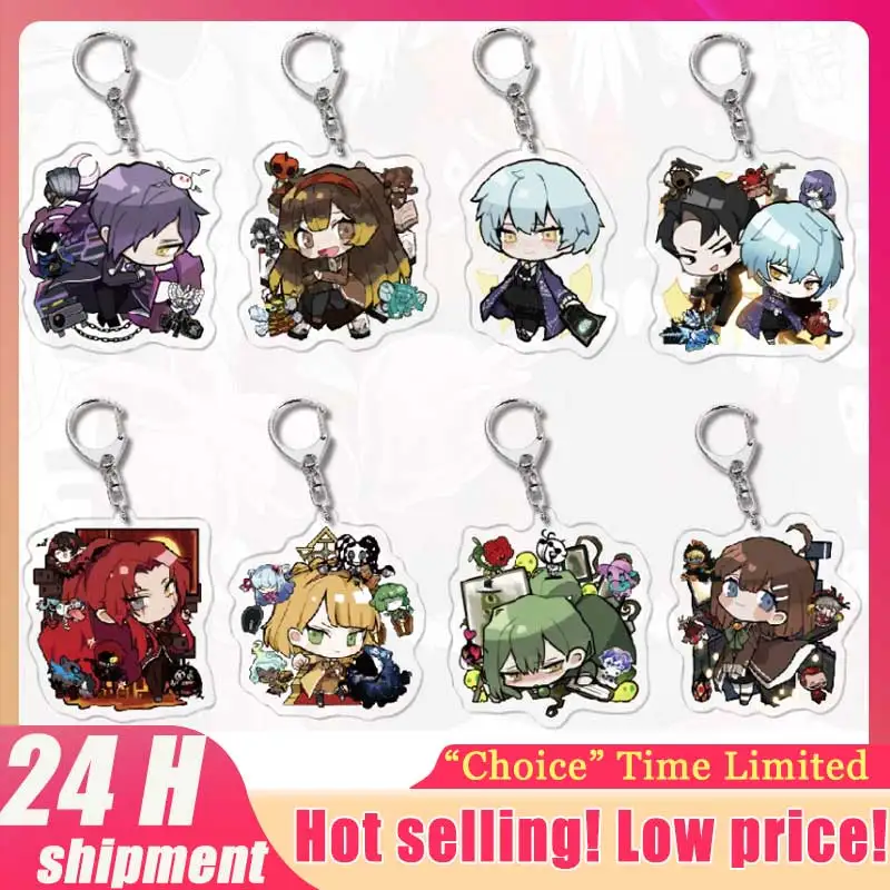 

Library Ruina Anime Peripherals Hokma Acrylic Pendant Roland Figurine Acrylic Keychain Geburah Accessory Collectible Toys Gifts