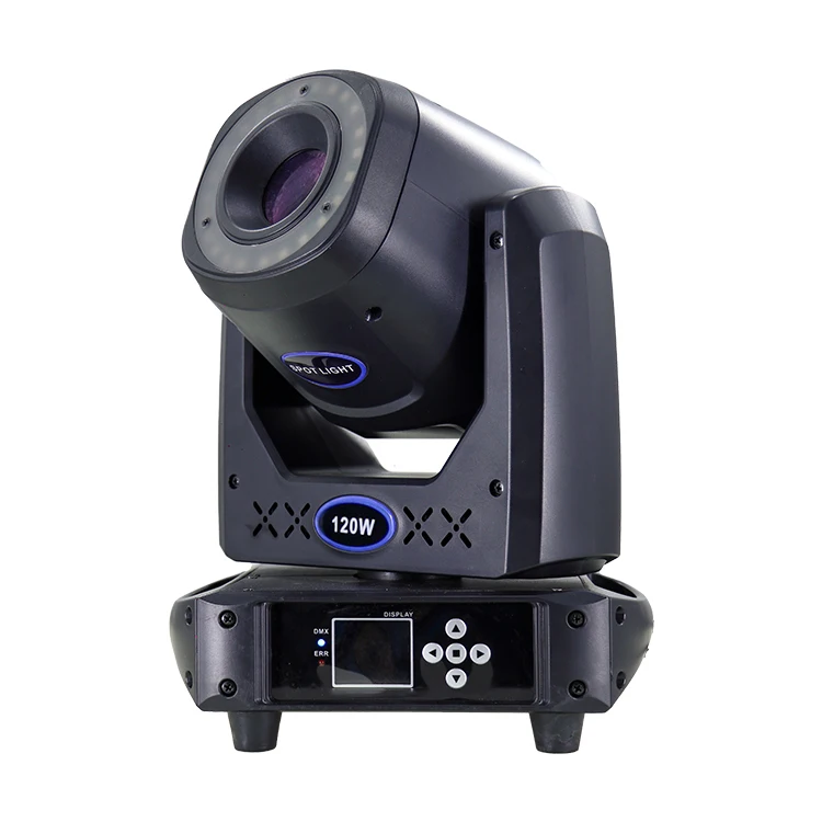 Fascio di luce a testa mobile LED spot da 120 W con una luce bianca LED da 100 W + 24 chip LED