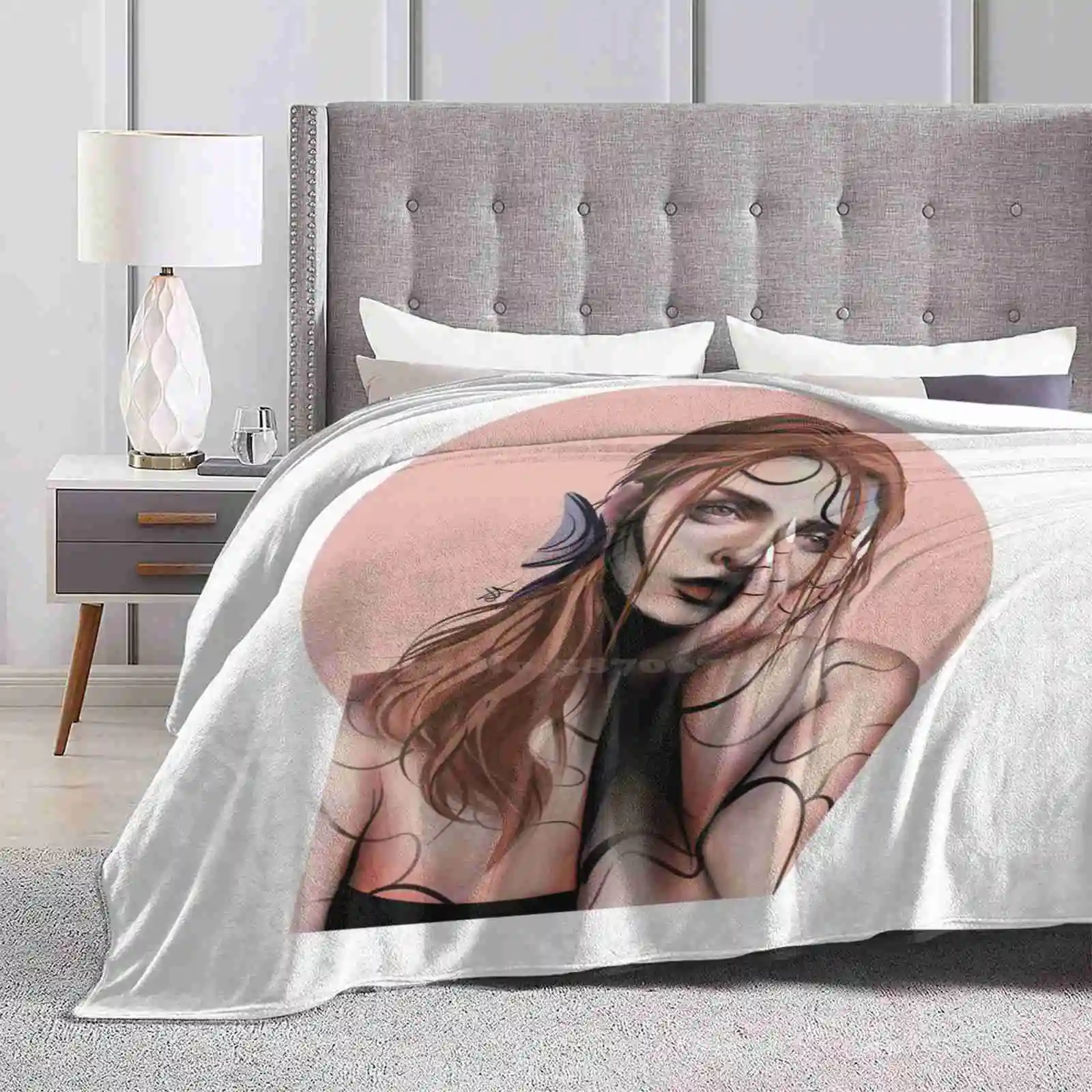 Plagued Thoughts Low Price New Print Novelty Fashion Soft Warm Blanket Dtiys Woman Artchallenge Digitalart Original Semi