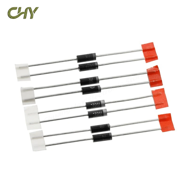 50Pcs/Lot TVS Transient Voltage Suppressor Diode P6KE6.8CA P6KE6.8A DO-15 Through-Hole Uni/Bi-Directional 6.8V