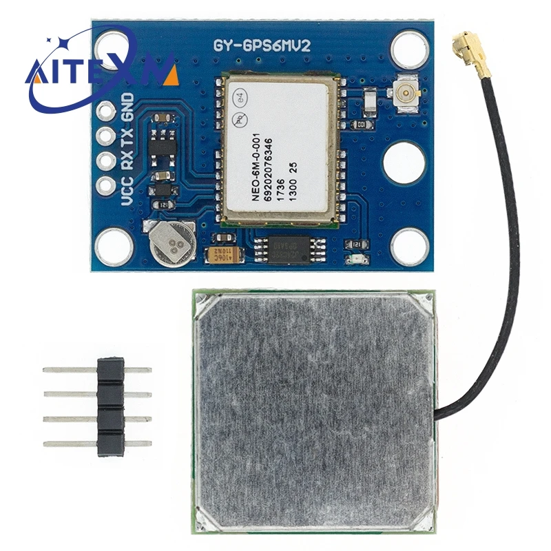 GY-NEO6MV2 New NEO-6M GPS Module NEO6MV2 with Flight Control EEPROM MWC APM2.5 Large Antenna for Arduino