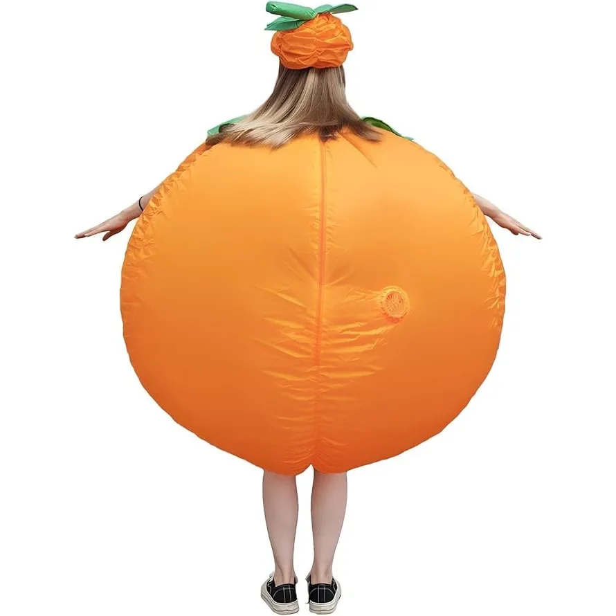 Christmas Santa Claus Suit Funny Blow Up Adults Inflatable Pumpkin Costume Cosplay Party Dress Up Outfits