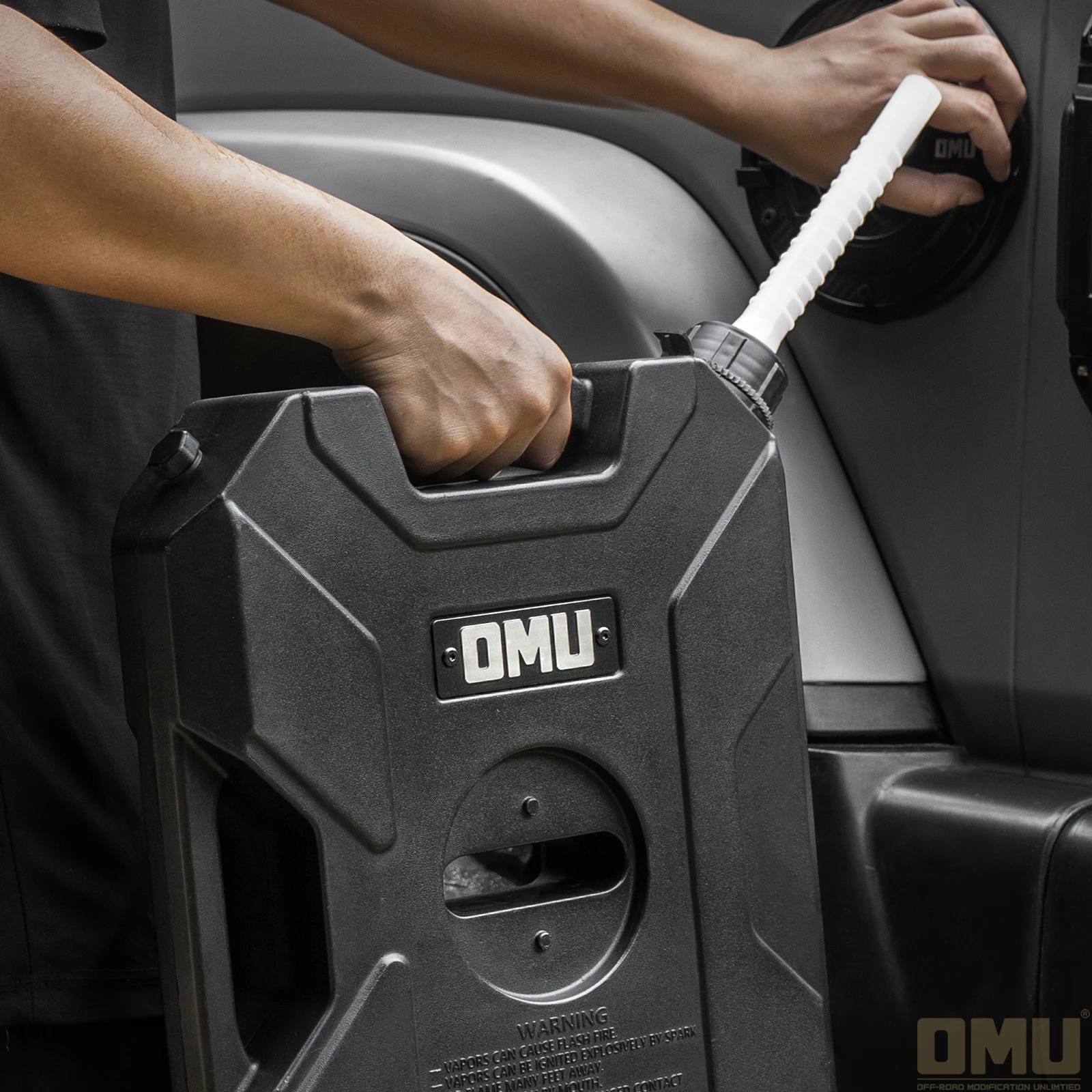 خزان OMU Genesis سعة 10 لتر مع دعامة لسيارة جيب رانجلر JK/JL Gladiator JT Jerrycan ملحقات تخزين مايكر الشركة المصنعة #5